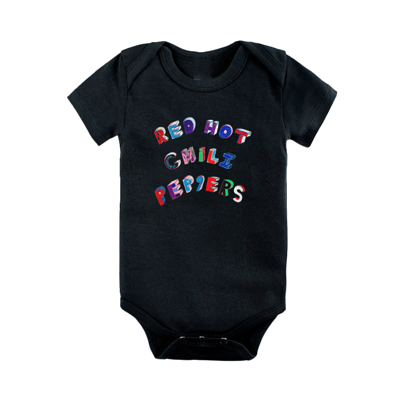 Remera negra Sketch Logo Onesie niños