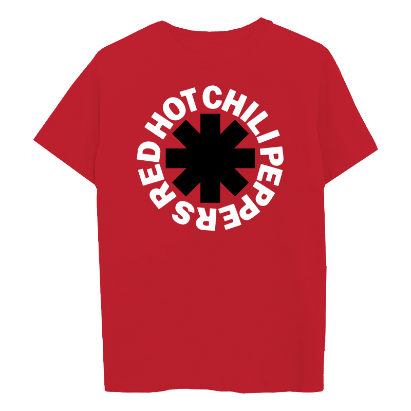 Remera Roja Asterisco Negro